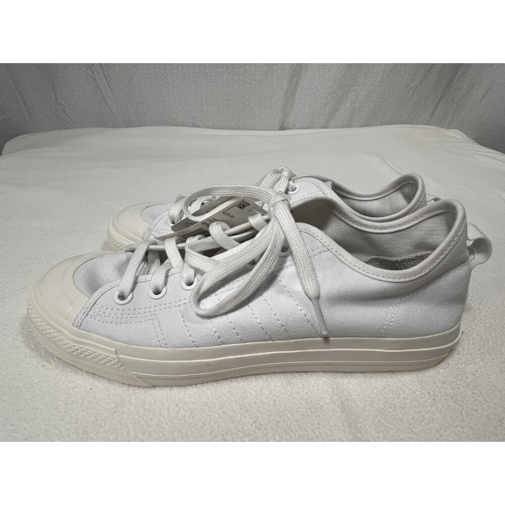 Adidas Nizza RF White Canvas Gum Sole Sneakers Men’s 10.5 EF1883 New - Picture 7 of 16